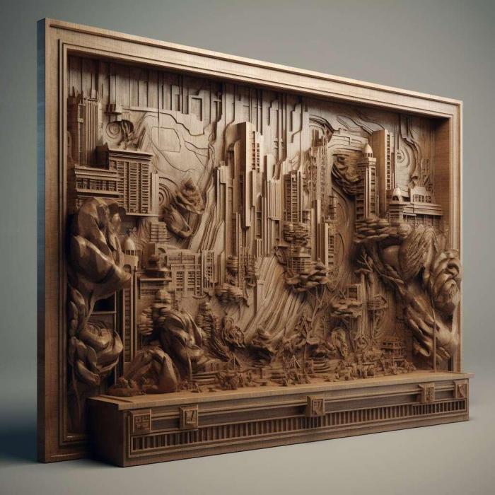 نموذج ثلاثي الأبعاد لآلة CNC 3D Art 